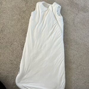 White Sleeveless Baby Sleeping Bag